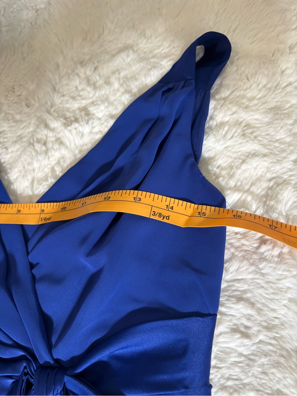 *NWOT* Chaps Royal Blue Chiffon Maxi Dress – Size 6 - Picture 6 of 10